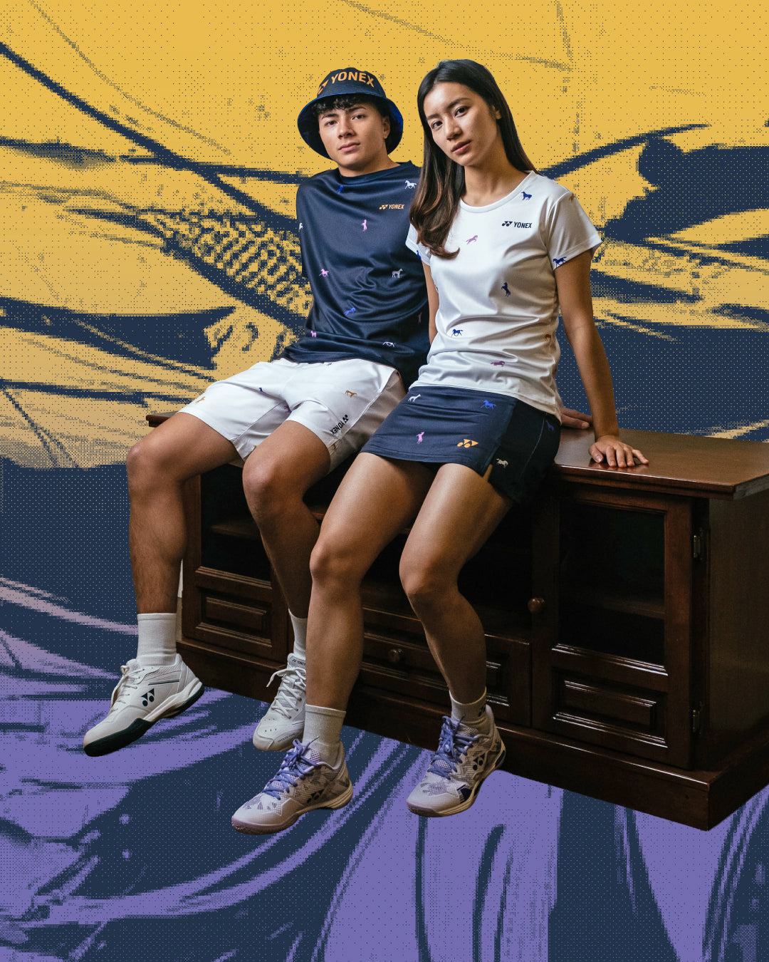 Pre-Order Yonex Legend’s Crown – Reversible Bucket Hat (Ink Blue | Celestial Purple / Pale Gold) Yonex CNY2026 Reversible Bucket Hat A Unisex Clothing Yonex