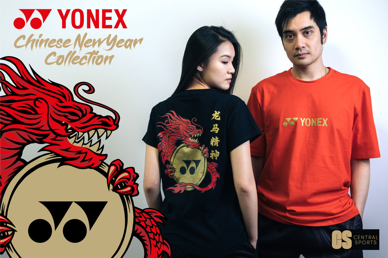 Yonex Red Dragon CNY2024 Cotton T Shirt TSA Mens Red