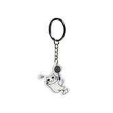 Cat Badminton Keyring