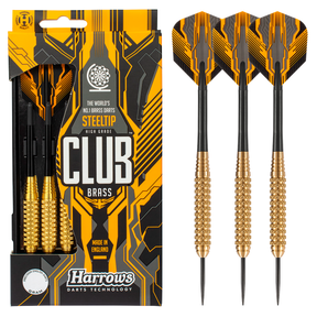Harrows Club Brass Steel Tip Darts 24g (BD10124) Darts Harrows
