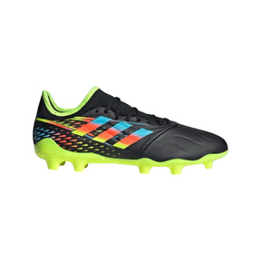 Adidas Copa Sense.3 FG Football Boots Men – Core Black / Bright Cyan / Team Solar Yellow