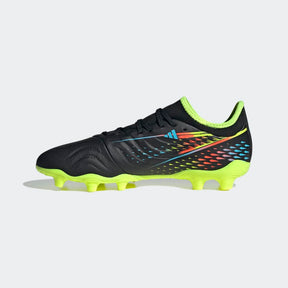 Adidas Copa Sense.3 FG Football Boots Men – Core Black / Bright Cyan / Team Solar Yellow