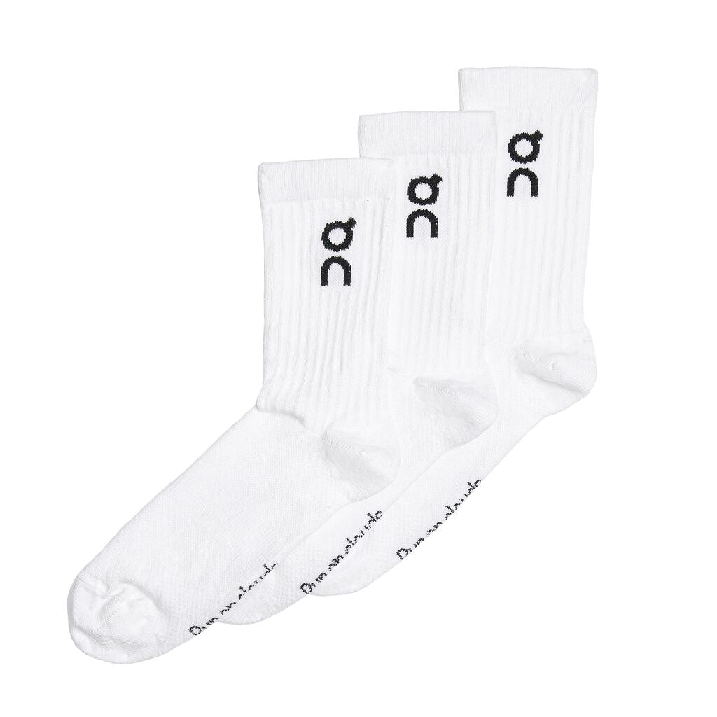 On Logo Sock High Unisex 3 pack - White