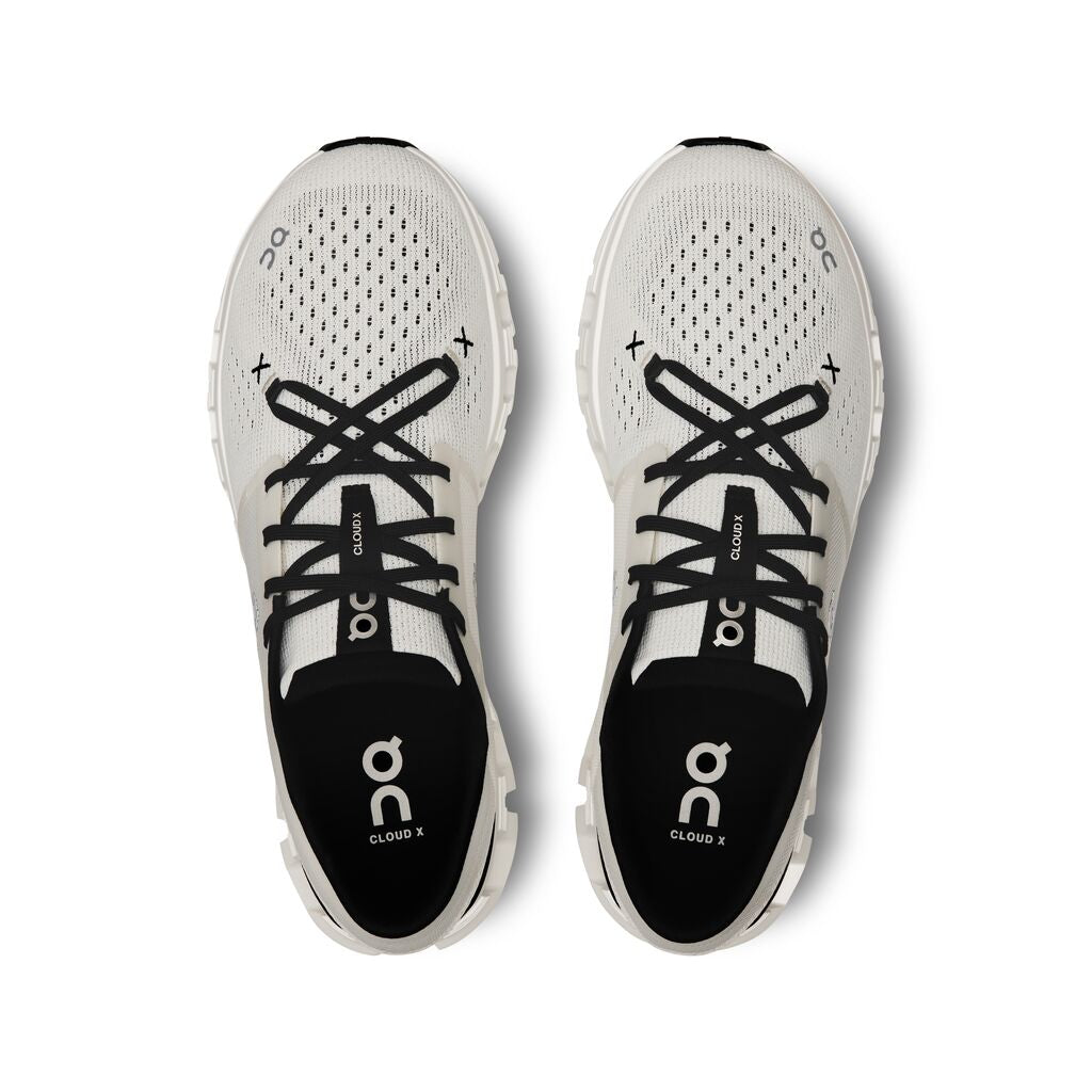 ON Cloud X 4 Running Shoe Mens (Ivory/Black) Running Shoes On Running