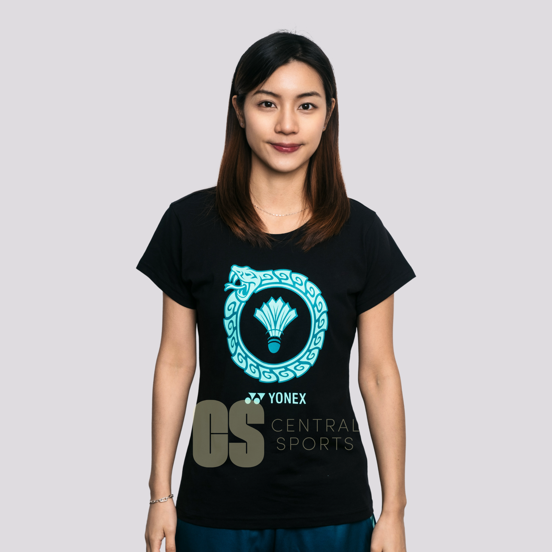 Yonex CNY2025 Snake Ring Womens Cotton T-Shirt Jade