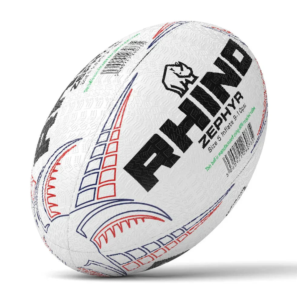 Rhino Zephyr Recycled Rugby Training Ball Rugby Training Ball Rhino