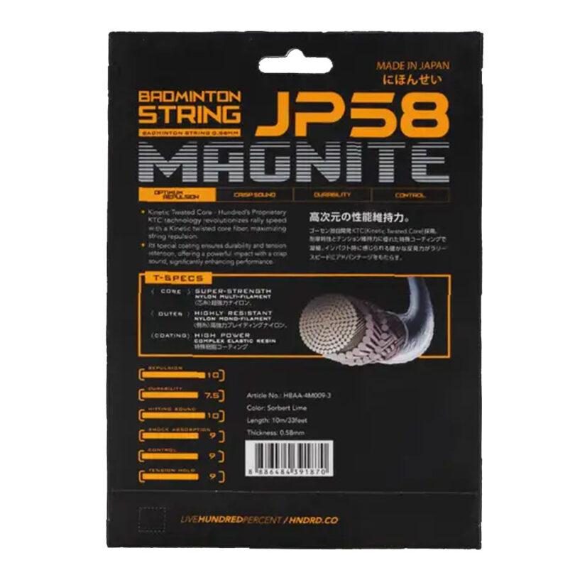 Hundred JP58 Magnite (HBAA-4M009-3) Badminton String (0.58mm)