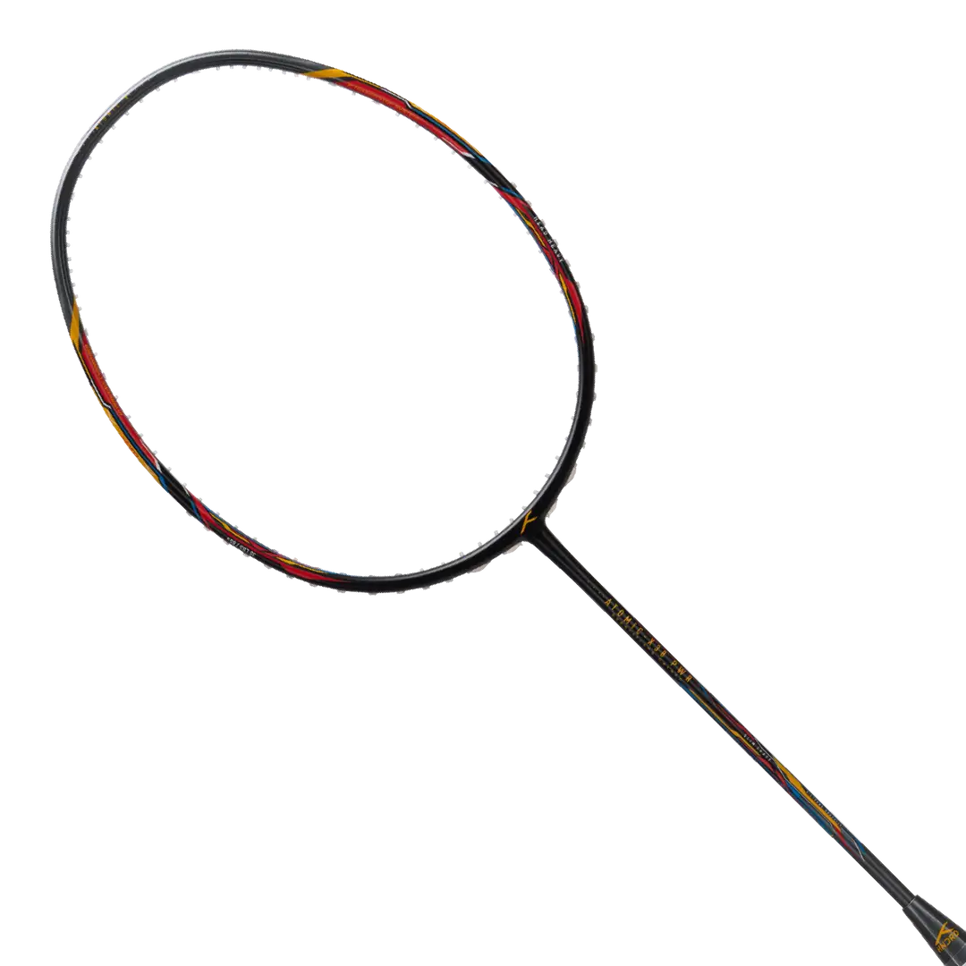 Hundred Atomic X 38 Power Badminton Racket - Black/Grey Badminton Rackets Hundred