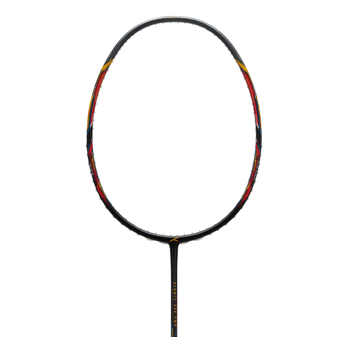 Hundred Atomic X 38 Power Badminton Racket - Black/Grey Black Grey 3U6 Badminton Rackets Hundred