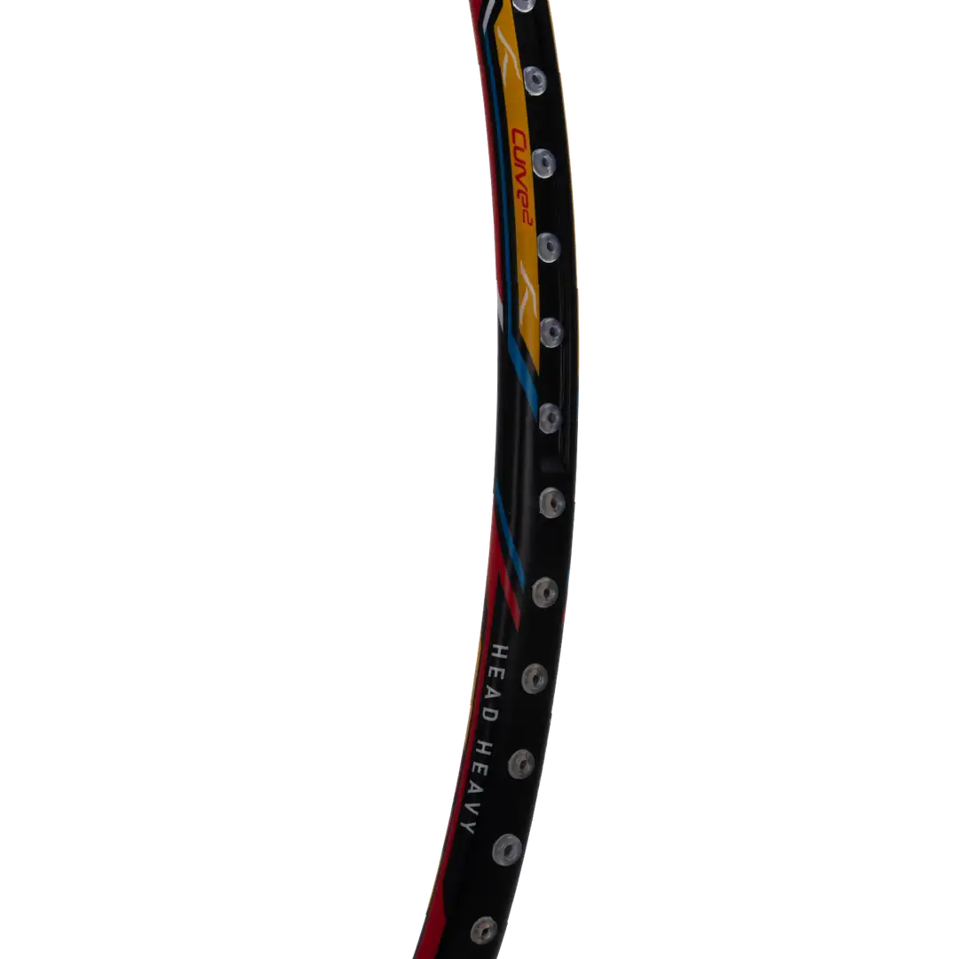 Hundred Atomic X 38 Power Badminton Racket - Black/Grey Badminton Rackets Hundred