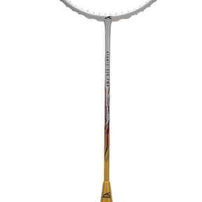 Hundred Atomic X 38 Power 3U Badminton Racket - White/Gold