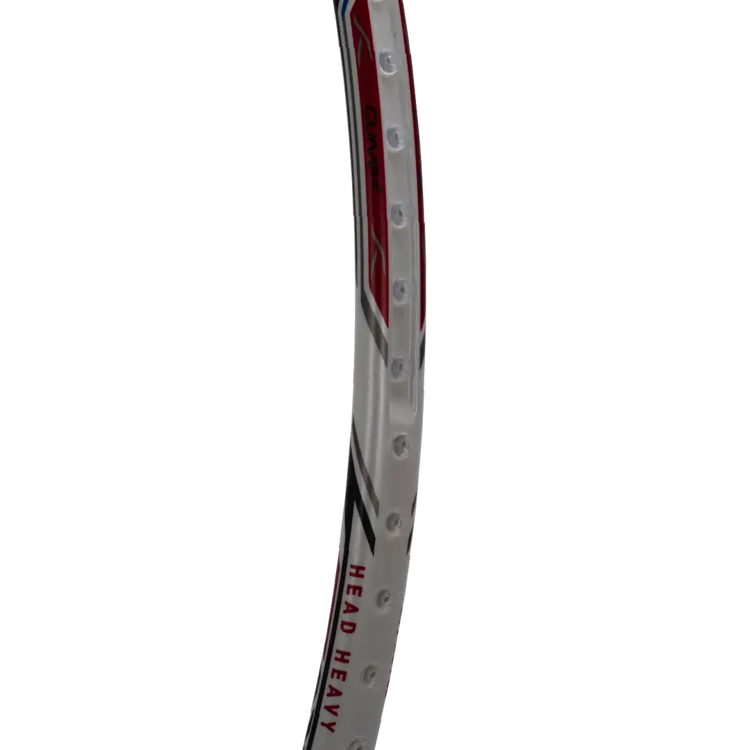 Hundred Atomic X 38 Power Badminton Racket - White/Gold Badminton Rackets Hundred