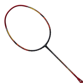 Hundred Atomic X 38 Power Badminton Racket - Charcoal/Red Badminton Rackets Hundred