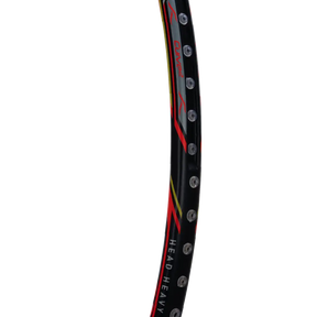 Hundred Atomic X 38 Power Badminton Racket - Charcoal/Red Badminton Rackets Hundred