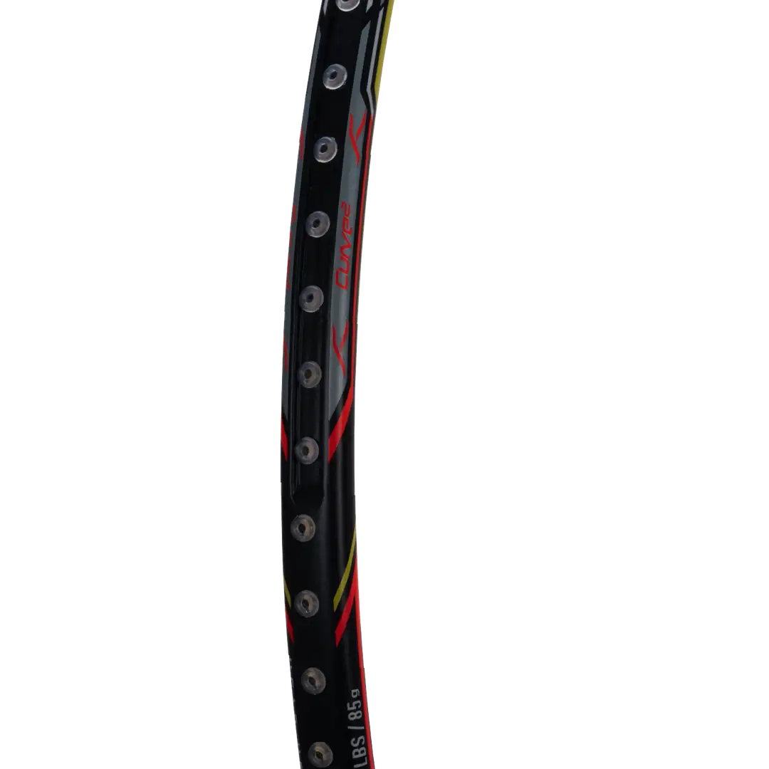 Hundred Atomic X 38 Power Badminton Racket - Charcoal/Red Badminton Rackets Hundred
