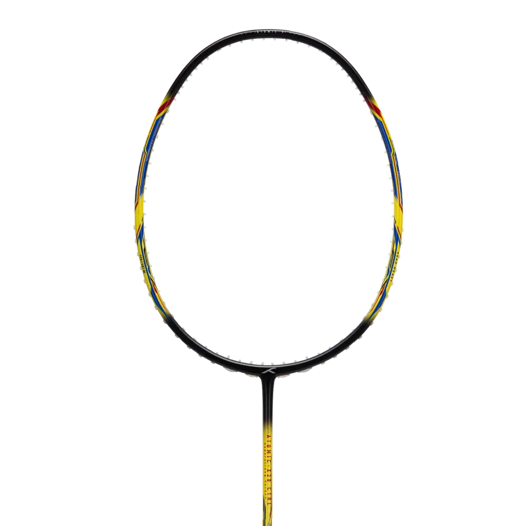 Hundred Atomic X 38 Control Badminton Racket - Black/Lime Black Lime 4U6 Badminton Rackets Hundred