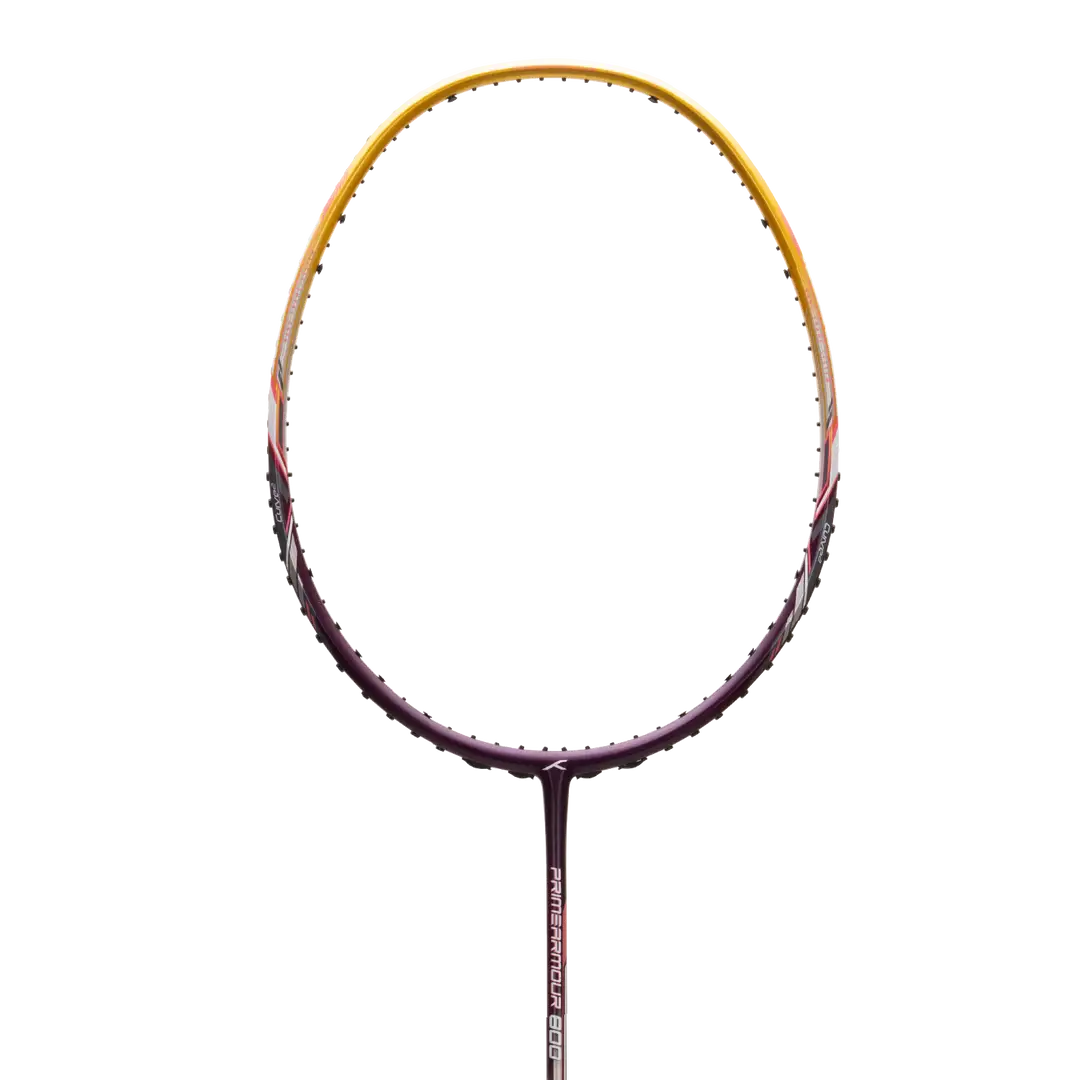 Hundred Primearmour 800 Badminton Racket - Purple/Gold Dark Purple Gold 4U6 Badminton Rackets Hundred