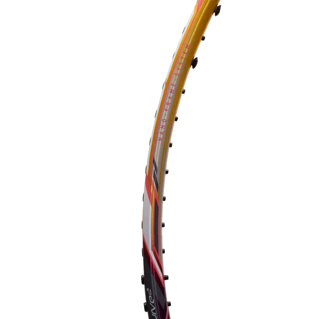 Hundred Primearmour 800 Badminton Racket - Purple/Gold Badminton Rackets Hundred