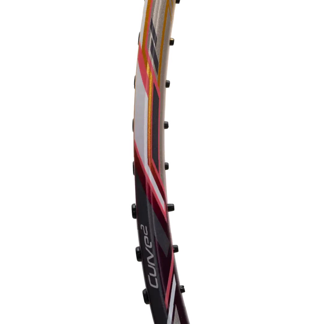 Hundred Primearmour 800 Badminton Racket - Purple/Gold Badminton Rackets Hundred