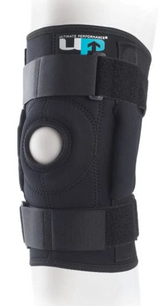 Hinged Knee Brace UP5515 Black Supports & Braces Ultimate Performance