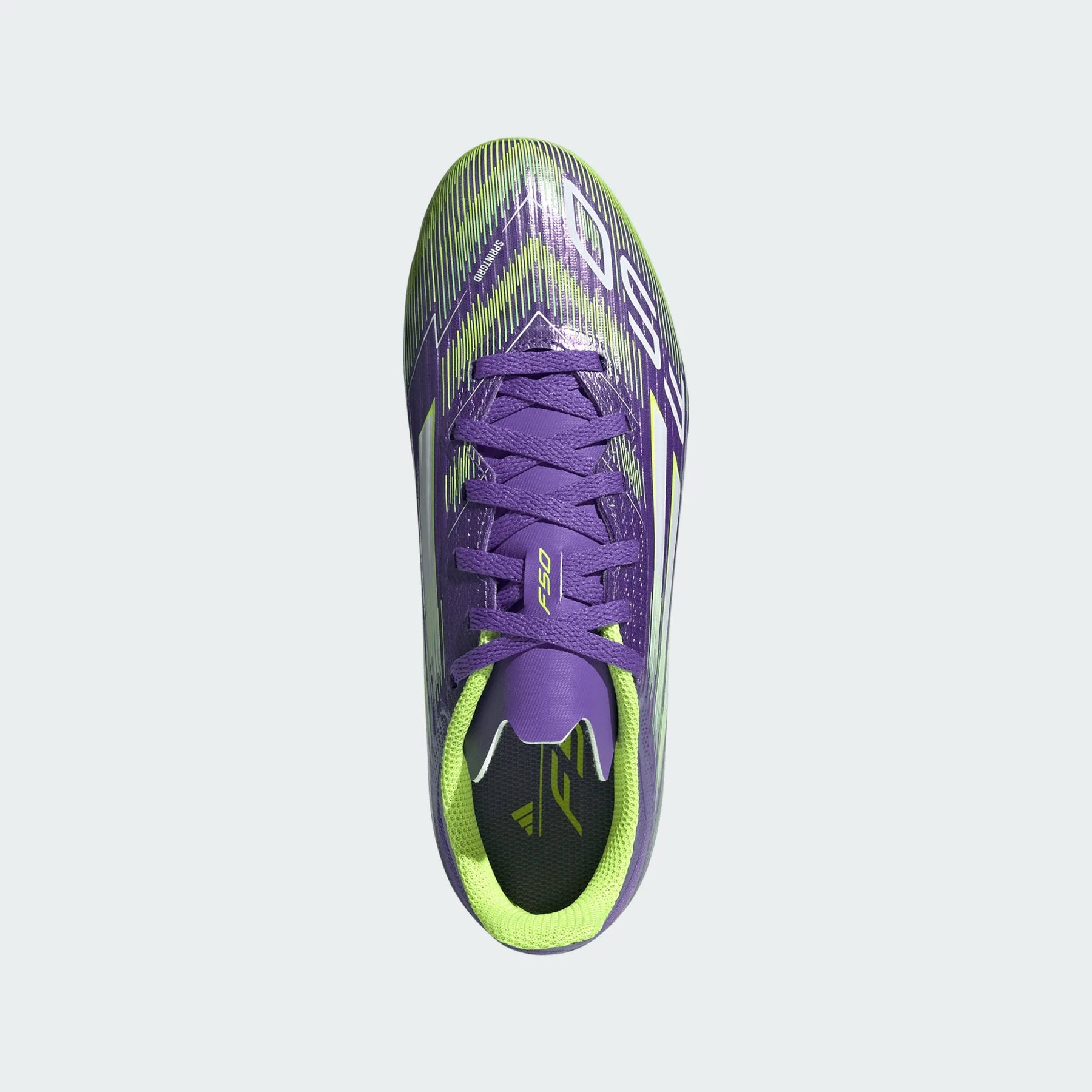 Adidas F50 League FG/MG Shoes Junior - Purple/White/Lemon
