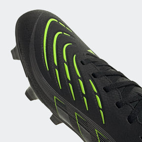 Adidas Predator Club FG/MG Football Shoe Unisex - Black/Lemon