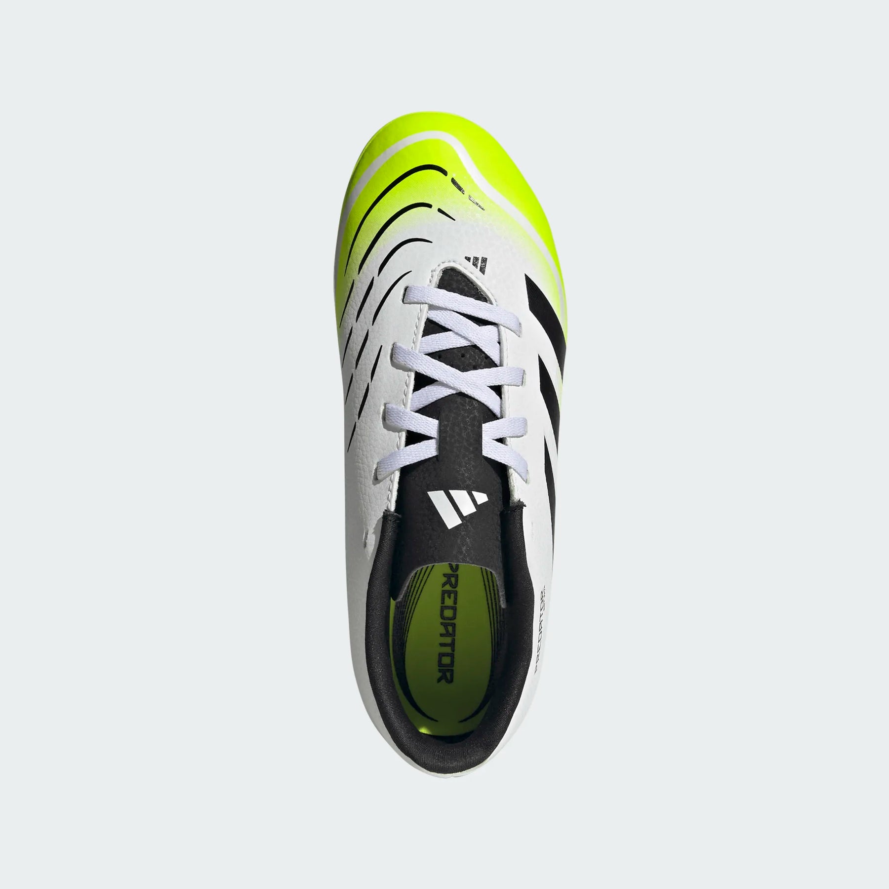 Adidas Predator Club FG/MG Shoe Junior - White/Black/Lemon