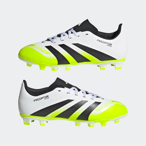 Adidas Predator Club FG/MG Shoe Junior - White/Black/Lemon
