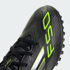 Adidas F50 Club TF Football Shoe Junior - Black/Lemon