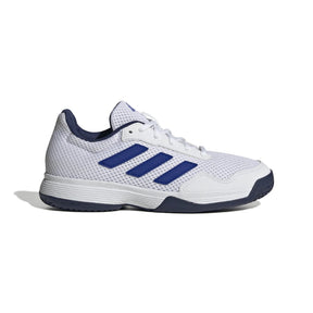 Adidas Gamespec Tennis Shoes Kids JI4323 Ftwr White Lucid Blue Dark Blue Tennis Shoes Adidas
