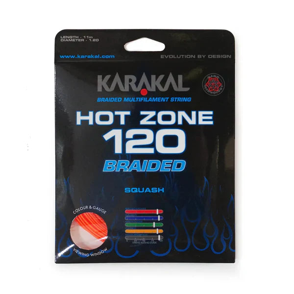 Karakal Hot Zone Braided 120 Squash String KA65103 11m