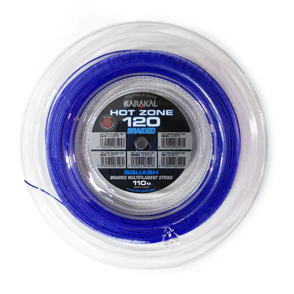 Karakal Hot Zone Braided 120 Squash String Blue KA6511