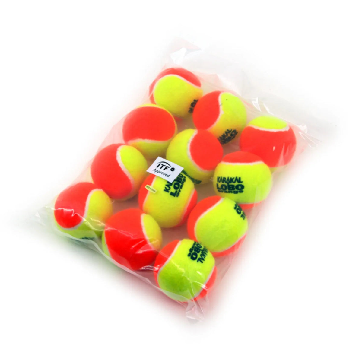 Karakal LoBo Orange Transition Tennis Balls - Pack of 12 Tennis Balls Karakal