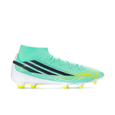 Adidas F50 Hyperfast League Mid FG Football Boots (KJ3420) - Mint/Navy/Lemon Football Boots Adidas