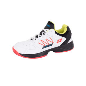 Yonex Lumio Tennis Court Shoes Junior - Black/White White Black shoes Yonex