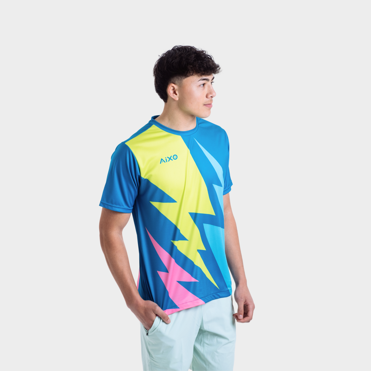 Aixo Bolt T-Shirt Mens (Teal)