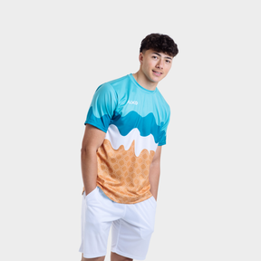Aixo Sundae Mens T Shirt Vanilla Raspberry Chocolate