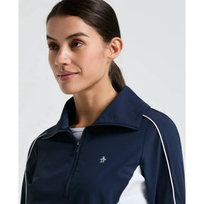 Original Penguin Cropped 1/4 Zip Colourblock (O1JSF002) Tennis Jacket Women Clothing Original Penguin