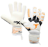 Precision Junior Fusion X Negative Replica Goalkeeper Gloves (PRG155) - White/Fluo Orange/Black Goalkeeper Gloves Precision
