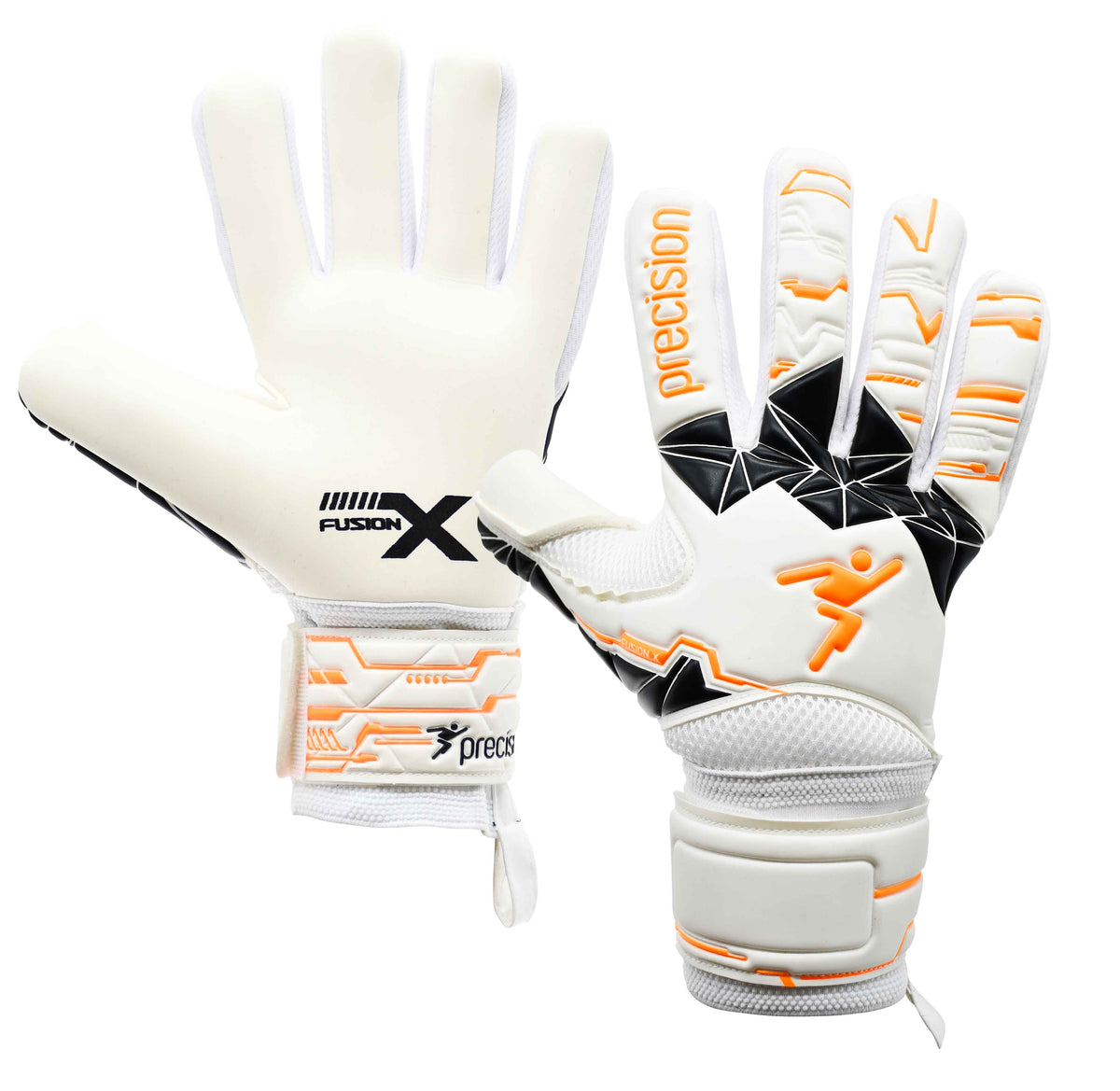 Precision Negative Replica GK Glove - White White Fluo Orange Black UK 10 Accessories Precision