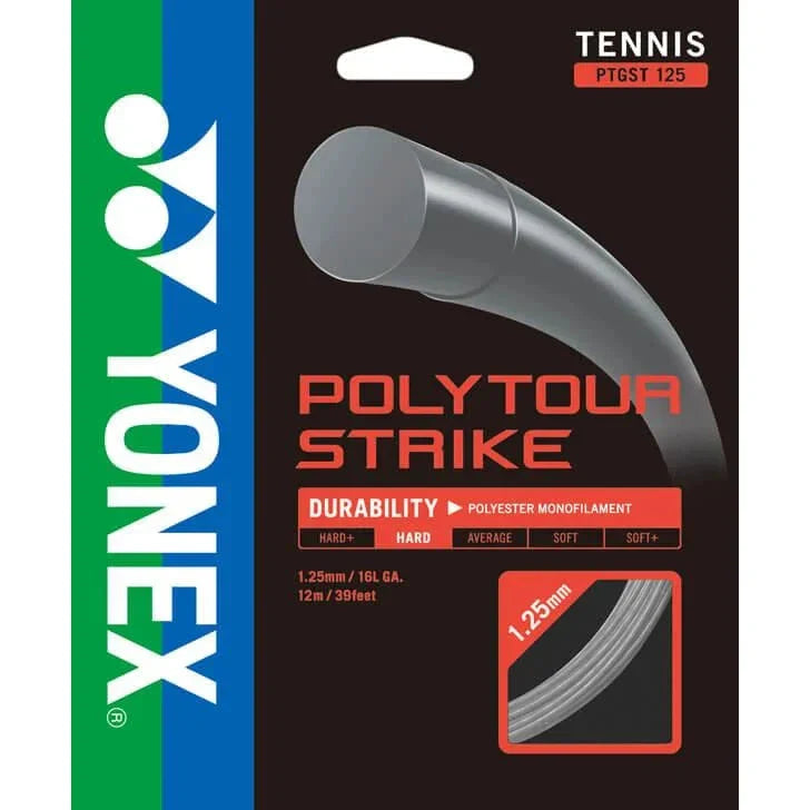 Yonex Polytour Strike 1.25mm Set 12m Set IRON GREY Clearance Yonex
