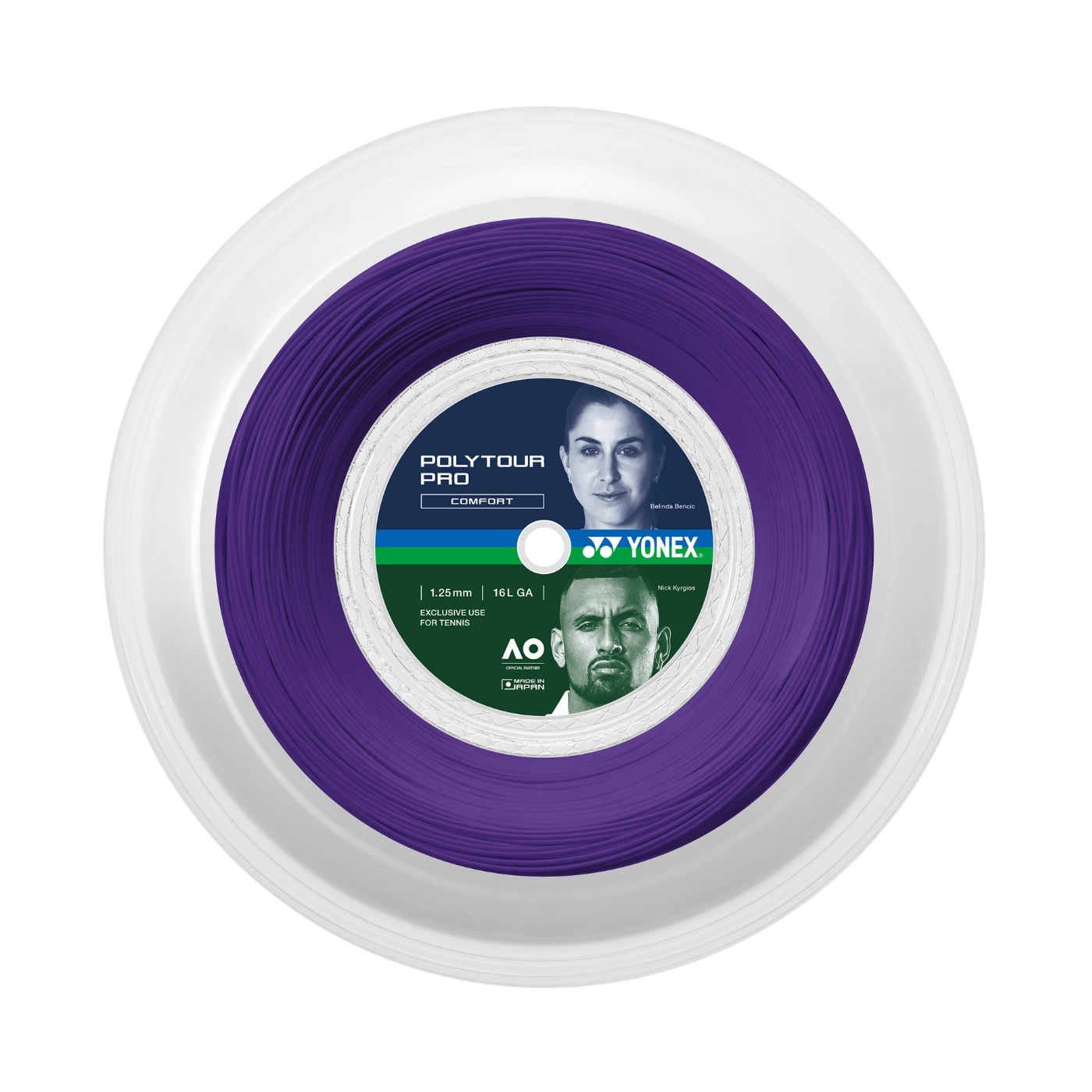 Yonex Polytour Pro 1.25mm Tennis String Reel (200m) - Blue