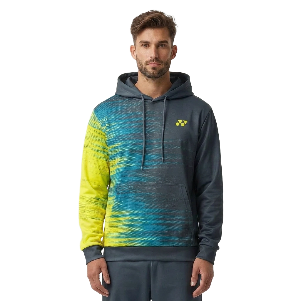 Yonex YHD2025 Speed Dash Performance Hoodie - Teal/Lime Clothing Yonex