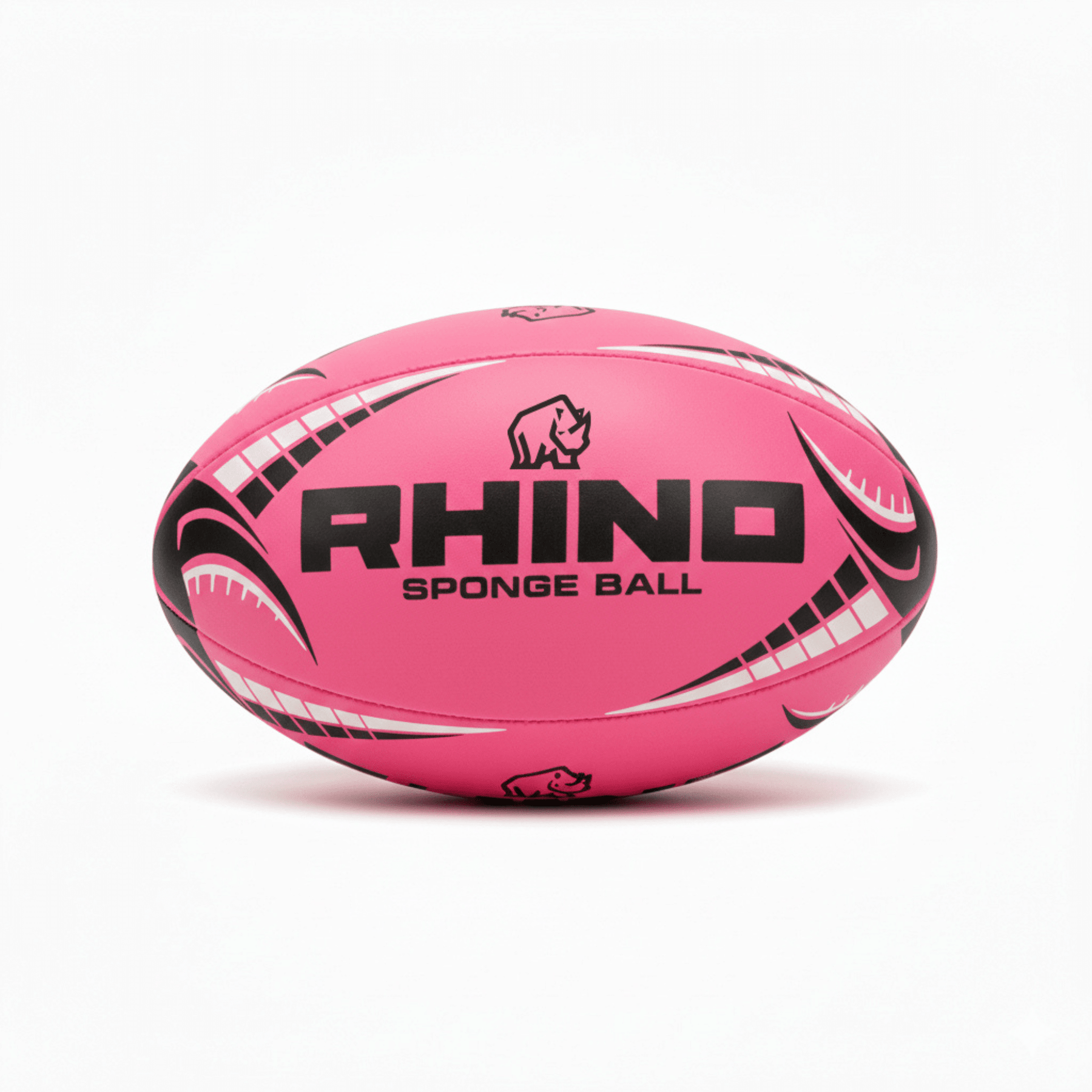 Rhino sponge rugby ball, pink