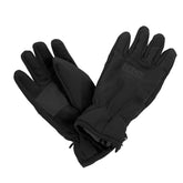 Result Tech Performance softshell sport gloves, black, front view