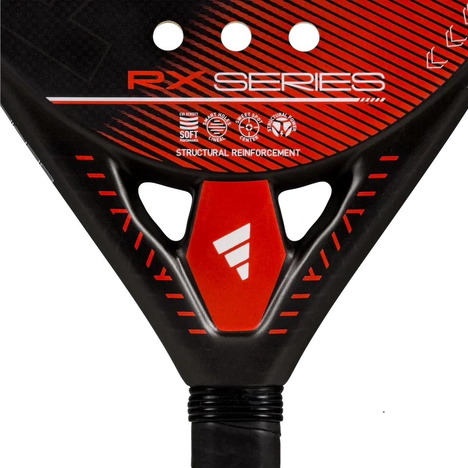 Adidas Rx Series Red 3.4 Padel Racket -Black/Red Black Red One Size Padel Rackets Adidas