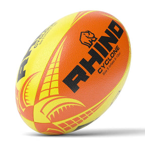 Rhino Cyclone Rugby Training Ball - Orange/Pink