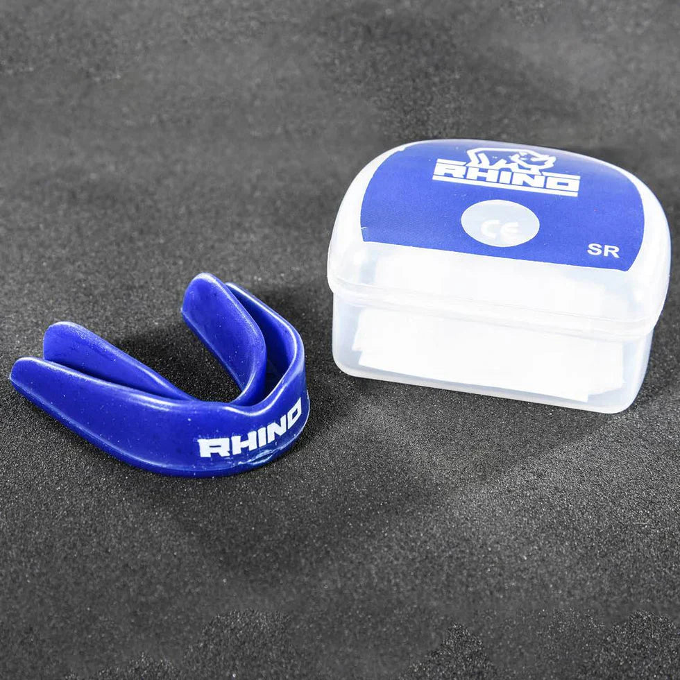 Rhino Classic Mouthguard ROYAL BLUE/WHITE YOUTH Mouthguard Rhino