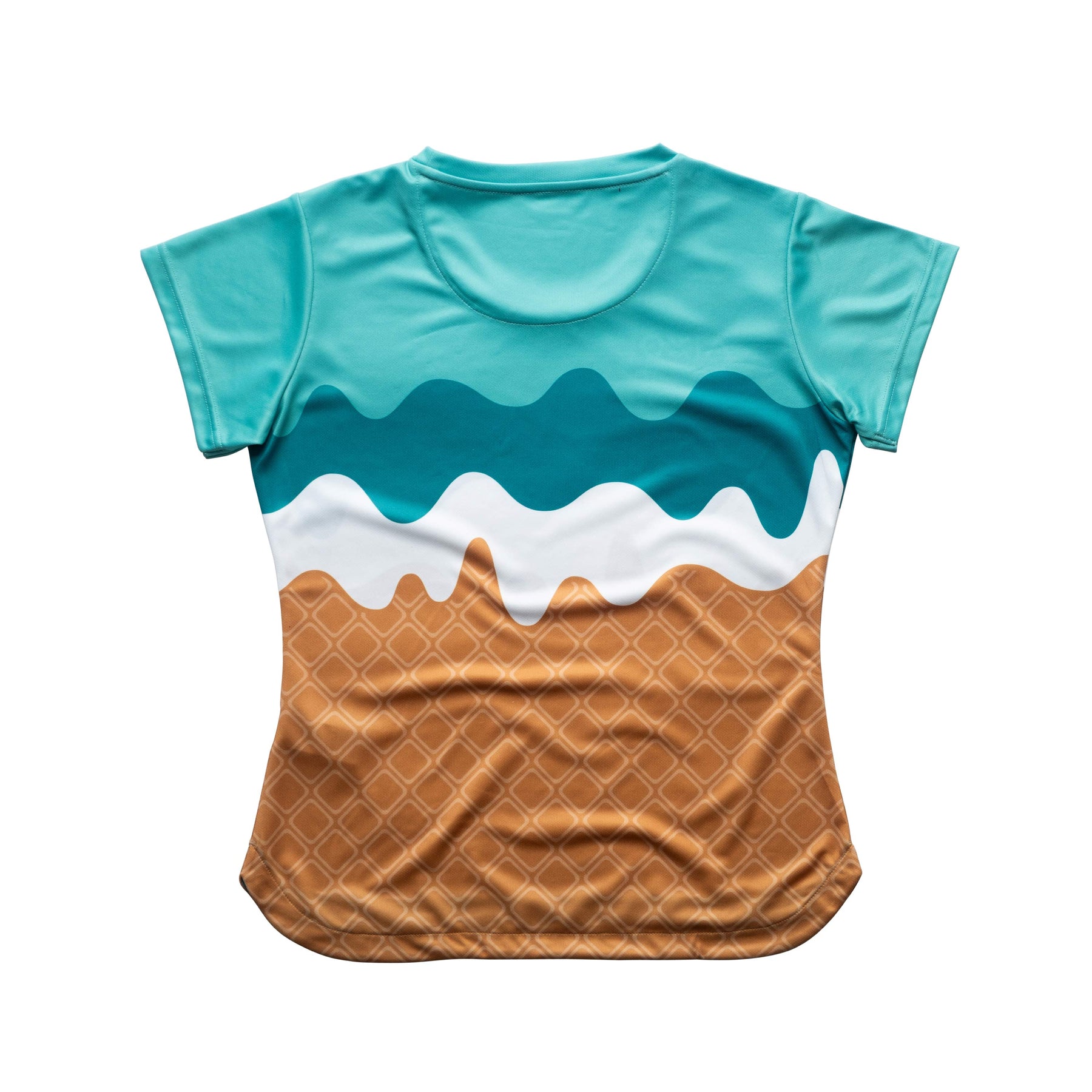 Aixo Sundae Womens T Shirt Teal