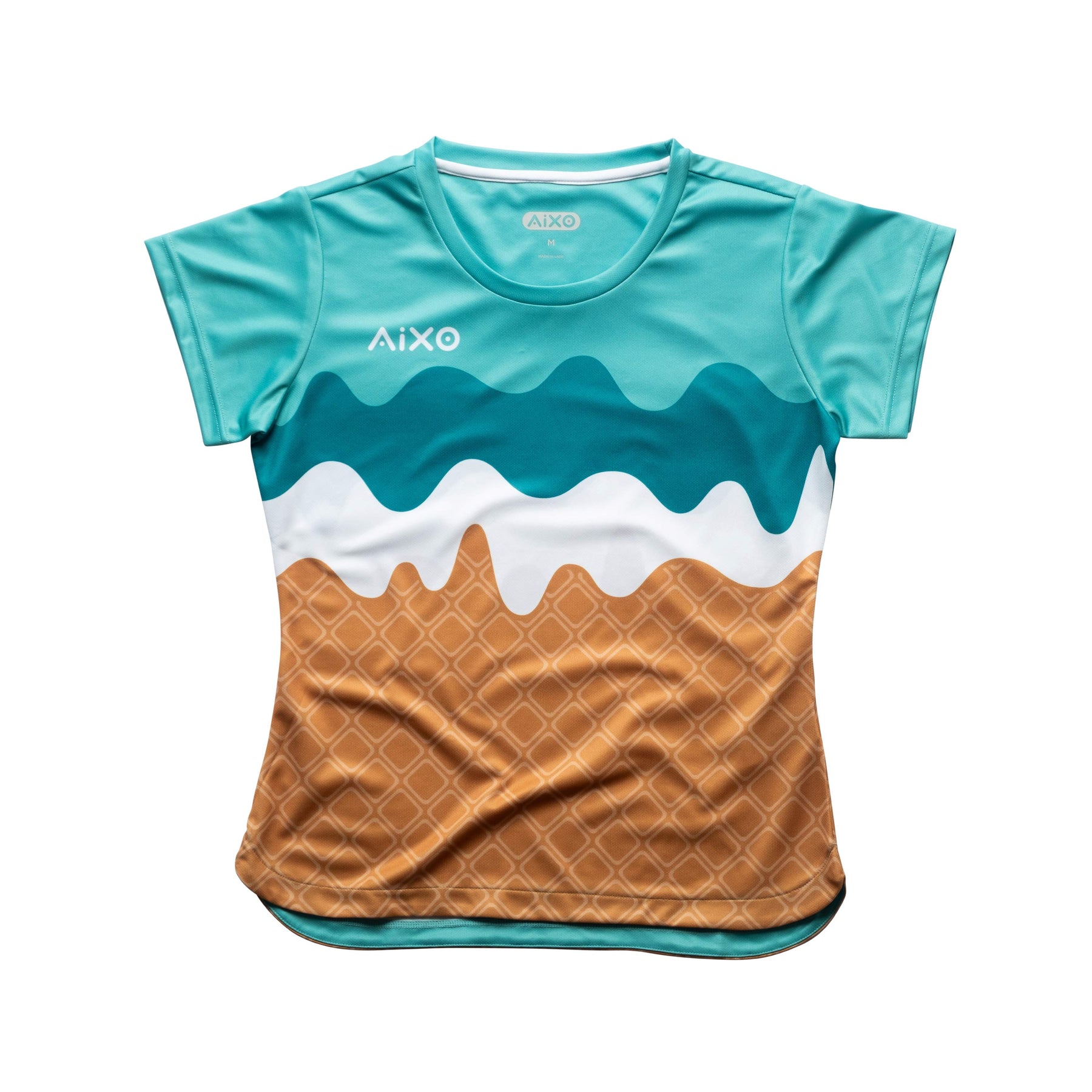 Aixo Sundae Womens T Shirt Teal